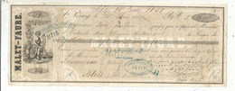 Lettre De Change, Mandat, Vins, 1863 , MALLET-FAURE,  ST PERAY, Ardéche,  Frais Fr 1.75 E - Letras De Cambio