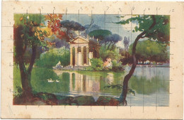 AC23 Roma - Laghetto Di Villa Borghese - Illustrazione Illustration / Non Viaggiata - Parks & Gardens