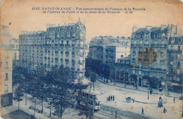 CPA - SAINT MANDE - Vue Panoramique De L'avenue De La Tourelle, De L'avenue De Paris Et De La Place De La Tourelle Animé - Saint Mande