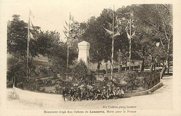 Tarn Et Garonne -ref-A362- Lauzerte -monument Erigé Aux Enfants Morts Pour La France-monuments Aux Morts Guerre 1914-18 - Lauzerte