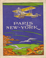 Grande Enveloppe Ancienne Avion Aviation Ligne Paris New York - Artículos De Papelería