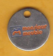 Jeton De Caddie En Métal - Monsieur Meuble - Grande Surface D'ameublement - Magasin - Moneda Carro
