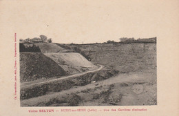 MUSSY SUR SEINE - L'USINE BELTON - UNE DES CARRIERES D'EXTRACTION - CARTE - RARE - - Mussy-sur-Seine