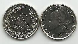 Liberia 10 Cents 1977. KM#15a.2 High Grade - Liberia