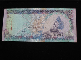 MALDIVES - 5 Five Rufiyaa 2000 - Maldives Monetary Authority  **** EN ACHAT IMMEDIAT **** - Maldiven