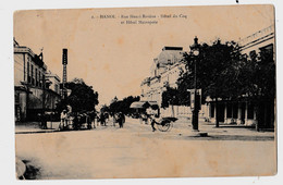 CPA  HANOÏ Rue Henri Rivière Hôtel Du Coq Et Hotel Métropole  Circulée-21/SEPT/1915- ANIMEE - Vietnam