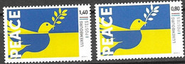 LUXEMBOURG, 2022, MNH, SOLIDARITY WITH UKRAINE, 2v - Altri