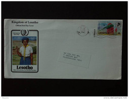 Lesotho Brief Lettre Cover International Youth Year Scouts - Unclassified