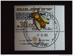 Israel 1983 Bij Préservation De L'abeille Yv 863 O - Usati (con Tab)