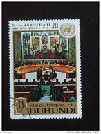 Burundi 25 Verjaardag Anniversaire VN ONU Yv LP PA 178 O - Usados