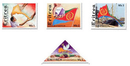 Eritrea 2002, Glory To June 20th Martyrs Day, MNH Stamps Set With An Unusual Stamp - Eritrea