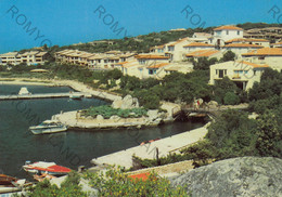 CARTOLINA  PORTO ROTONDO,SASSARI,SARDEGNA,MARE,SOLE,ESTATE,VACANZA,SPIAGGIA,LUNGOMARE,BARCHE A VELA,VIAGGIATA 1980 - Carbonia