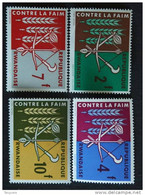 Rwanda Ruanda 1963 Campagne Mondiale Contre La Faim Yv 33-36 MNH ** - Against Starve