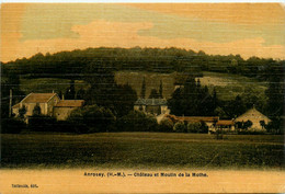 Anrosey * 1907 * Moulin De La Mothe Et Château Du Village * Cpa Toilée Colorisée - Sonstige & Ohne Zuordnung