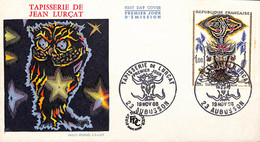 22- 7 - 1665 FDC Peremier Jour Tapisserie De Jean Turcat Aubusson 1966 - 1960-1969