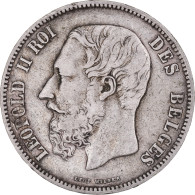 Monnaie, Belgique, Leopold II, 5 Francs, 5 Frank, 1868, Fautée / Error, TB+ - 5 Frank