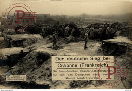 RPPC PERFORATION SEE SCAN  DER DEUTSCHE SIEG BEI CRAONNE PAUL HOFFMANN BERLIN  17*12cm 1914/15  WWI WWICOLLECTION - Craonne