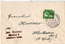 Deutsches Reich 670 Auf Brief Als Einzelfrankatur Zeppelinstempel #BD181 - Covers & Documents