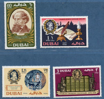 Dubai 1970 Charles Dickens Memorial Issue 4 Values MNH 2207.0509 - Otros