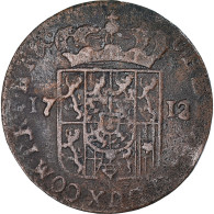 Monnaie, Pays-Bas Espagnols, NAMUR, Maximilian Emmanuel Of Bavaria, Liard, 1712 - Pays Bas Espagnols