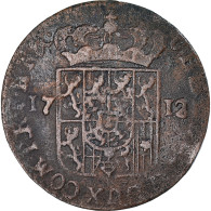 Monnaie, Pays-Bas Espagnols, NAMUR, Maximilian Emmanuel Of Bavaria, Liard, 1712 - Paesi Bassi Spagnoli