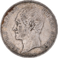 Monnaie, Belgique, Leopold I, 5 Francs, 5 Frank, 1850, TTB, Argent, KM:17 - 5 Francs