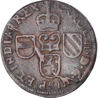 Monnaie, Pays-Bas Espagnols, Flandre, Charles II, Liard, 12 Mites, 1693, Bruges - Países Bajos Españoles