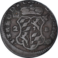 Monnaie, Liège, John Theodore, 2 Liards, 1752, Liege, Frappe Décentrée, TTB - Sonstige & Ohne Zuordnung