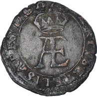 Monnaie, Pays-Bas Espagnols, TOURNAI, Albert & Isabelle, 2 Denier, 1615 - Spanische Niederlande