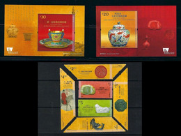 HONGKONG 2022 New *** Hong Kong Palace Museum - Ming & Qing Dynasty 1 MS + 2 SS MNH (*) Odd Shaped , Unusual - Unused Stamps