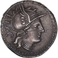 Monnaie, Rutilia, Denier, 77 BC, Rome, Pedigree, SUP, Argent, Crawford:387/1 - Röm. Republik (-280 / -27)