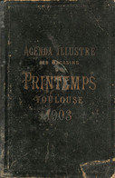 Agenda Illustré 1903  Des Magasins Du Printemps Toulouse ( Couverture Abimée - Dechirure) Trés Rare - Big : 1901-20