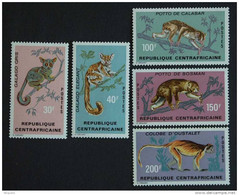 Centraal-Afrikaanse Rep. Centrafricaine 1971 Apen Singes Yv 150-154 MNH ** - Monkeys