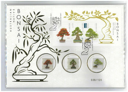 Australia 2021 Native Bonsai Stamp & Gold Plated Medallions Cover Limited - Odd Unusual (**) RARE - Brieven En Documenten