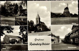 CPA Rodenberg Am Deister In Schaumburg, Herberge, Mühle, Burg, Kirche, Hauptstraße - Sonstige & Ohne Zuordnung
