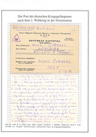 Kriegsgefangenenpost Lager 6118 /R Rewda UdSSR Nach Lüneburg Vom 8.3.1953 - Cartas