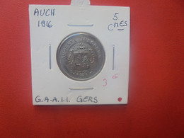 AUCH 5 Centimes 1916 (A.8) - Verzamelingen