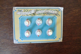 Lot De 6 Boutons De Nacre Qualité Supérieure - - Boutons