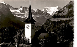 Kirche Frutigen Mit Balmhorn-Altels (1) * Karte Von 1939 - Frutigen