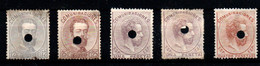 España Nº 122T, 124T, 127/128T. Año 1872/73 - Unused Stamps