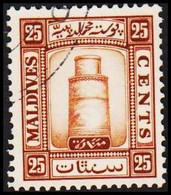 1933. MALDIVE ISLANDS Juma-Moschee, Male 25 CENTS.  (Michel 17) - JF521858 - Malediven (...-1965)