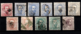 España Nº 118, 121/21ª, 122, 125/7. Año 1872 - Used Stamps