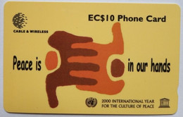 Saint Lucia 331CSLA  EC$10 "  Peace Is In Our Hands ( UNESCO ) " - Saint Lucia