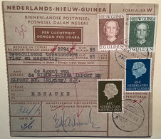 Netherlands New Guinea MERAUKE 1960 RARE 5 GULDEN Money Order (Nederlands Nieuw Guinea Postwissel Cover Papua Indonesia - Nederlands Nieuw-Guinea