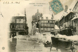 Langres * 1906 * Hiver 1904/1905 * Commerce Magasin AU BON MARCHE & BELLE JARDINIERE - Langres