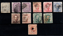 España Nº 116, 118, 124/6, 128T. Año 1872 - Gebraucht