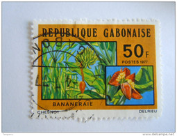 Gabon 1977 Agriculture Bananeraie Bananen Plantage Bananes Yv 370 O - Gabon (1960-...)
