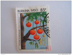 Burkina Faso 1987 Fleurs Parkia Biglobosai Bloemen Yv 733 O - Burkina Faso (1984-...)
