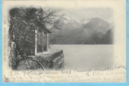 Schweiz-Suisse-Sisikon-Die Tellskapelle-Cachet "Sisikon-URI 1901"-Timbre YT 67-exp.-> Mons (Belgique)-Photo Geb.Wehrli - Sisikon