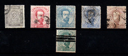 España Nº 116, 118/9, 121, 124, 126S. Año 1872 - Used Stamps